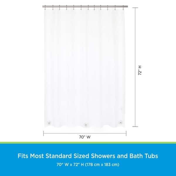 Kenney microCLEAN Antimicrobial Protection Medium Weight PEVA Shower ...